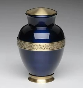<b>Memorial</b> Keepsake Cremation Urns Elegant Design Metal Coffin Urns for Human Body Adult Ashes Supplier From India - Product Image 5