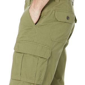 Pantalones Cortos Cargo Casuales Holgados y Transpirables de Algodón 100% Ecológico para Hombre, Estilo Urbano Personalizado con Bolsillos - Estilo Utilitario Sólido - Product Image 4