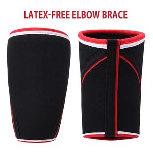 2025 Offre Spéciale Logo personnalisé haltérophilie 5mm coude manches en gros puissance levage Compression 7mm néoprène coude orthèse manchon - Product Image 2