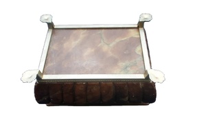 Boîte à cigarettes Vintage Onyx brun, Antique Vintage Onyx Cigarette Box, Onyx Cigarette Box - Product Image 6