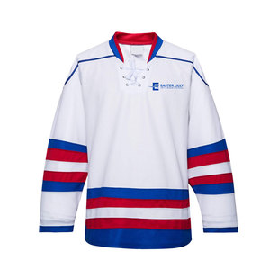 Jersey de hockey sobre hielo cómodo y personalizado, en stock, 100% poliéster. - Product Image 1