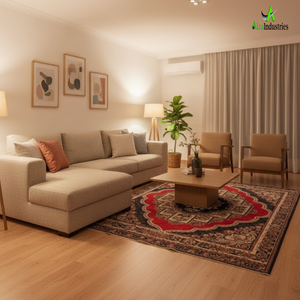 Tapis de salon de qualité supérieure |   Motif ethnique traditionnel |   Décoration de sol élégante pour les maisons indiennes, décoration intérieure - Product Image 2