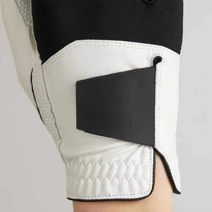 High Quality Custom Logo Sheepskin Genuine Leather Full Finger Golf Gloves <b>Hook</b> Loop Closure Breathable Features Reasonable - Product Image 5