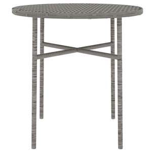 Conjunto de Comedor de Jardín Apilable Compacto de Poliratán Gris, Muebles de Comedor Modernos para Exteriores - Product Image 6
