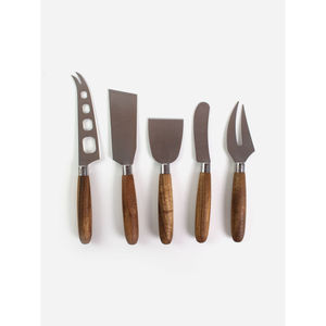 Couteaux à fromage décoratifs vintage en laiton, design marguerite, ensemble d'accessoires à fromage écologiques, outils à fromage en métal pour la table de cuisine - Product Image 5