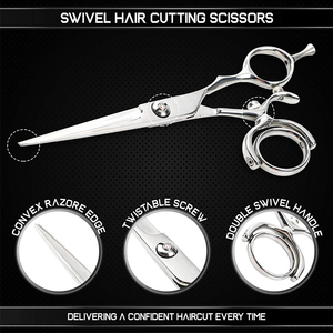 2026 Ensemble de ciseaux de coiffure et de barbier pour salon, comprenant ciseaux à effiler, ciseaux droits tranchants et peigne à pointe arrondie - Product Image 2