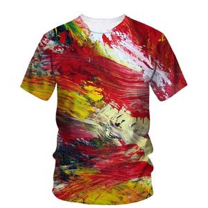 Nueva Camiseta de Verano para Hombre, 100% Algodón, con Estampado Serigrafiado, Tejido de Punto, Corte Holgado, Transpirable, Antiarrugas y Cómoda - Product Image 4