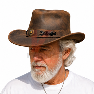 Sombrero Vaquero de Cuero Genuino para Producción en Masa, Estilo Clásico Occidental, Talla Personalizada, Logotipo para Importadores, Minoristas y Marcas - Product Image 2