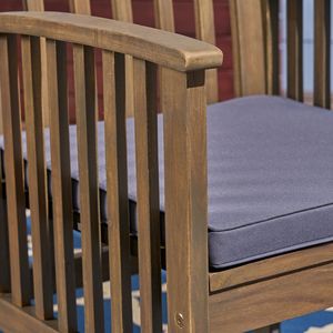 Ensemble de 2 chaises de salle à manger CASA ACACIA avec 2 coussins - Product Image 5