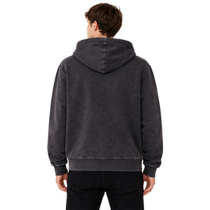 เสื้อฮู้ดซิปวินเทจผ้าฝ้ายฟลีซหนานุ่มทรงโอเวอร์ไซส์ สไตล์สตรีทแวร์ ซิปยาวเต็มตัว มีเชือกผูก ปรับแต่งโลโก้ได้ - Product Image 3