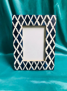 Resin Vertical Photo <b>Frame</b> with Bone Inlay <b>Design</b> Digital Printing Tabletop & <b>Wall</b> Decoration - Product Image 5