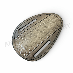 Étui de couteau de camping EDC fait main sur mesure en cuir et bois, port horizontal sur ceinture, lame fixe en acier à haute teneur en carbone de qualité industrielle - Product Image 3