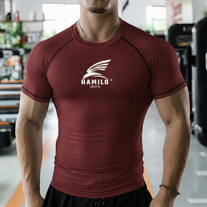 Chemise de compression à manches longues pour homme en coton 100% de haute qualité, légère et respirante avec motif uni - Product Image 5