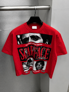 Camiseta Gráfica Vintage Oversize Scarface 2026 para Hombre, 100% Algodón, Estilo Urbano, Estampada, Casual, Manga Corta - Product Image 3