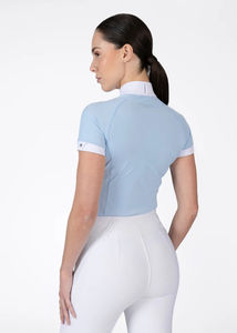 Camisa de competición premium para mujer para equitación, tela suave, transpirable, cómoda, ajuste flexible y estilo clásico. - Product Image 6