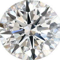 Diamante Cultivado en Laboratorio de Corte Excelente, 1 Quilate, VS1, Color E, Forma Redonda Alargada, Certificado IGI, HPHT CVD, Diamante Suelto para Anillo de Compromiso