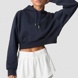 Sudadera con Capucha de Invierno 2025 para Mujer, Estilo Urbano, Tejida, con Logotipo Personalizado Impreso, Transpirable, Ecológica, de Poliéster/Algodón - Product Image 2