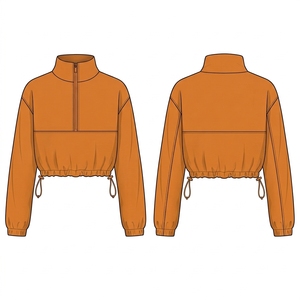 Ensemble de veste courte zippée et short de motard pour femme, deux pièces de yoga, fabricant - Product Image 2