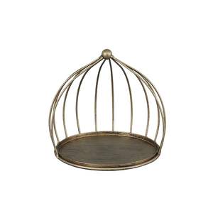 Jaula de pájaros colgante de latón para banquetes, decoración de mesa de postres y bandeja para servir cupcakes - Product Image 1