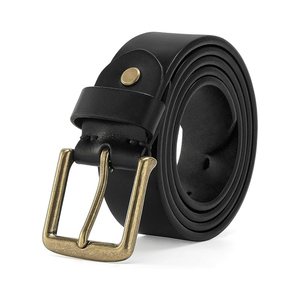 Cinturón de Cuero Vacuno Reversible de Doble Cara Negro Marrón con Hebilla de Aleación Duradera de 2.8cm Casual Versátil - Product Image 1