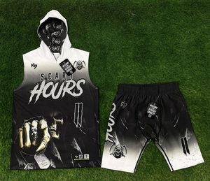 Uniforme de football américain 7v7 sur mesure avec nom et numéro, design unique, faible MOQ, avec capuche, 100% polyester, uniforme de flag football - Product Image 2