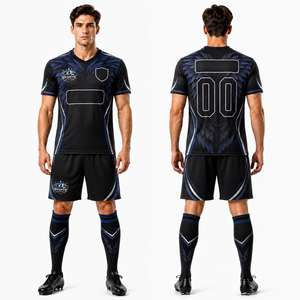 New Arrival <b>Soccer</b> Uniform Set Polyester Fabric Sublimation Printing Quick Dry Comfortable <b>Soccer</b> Uniforms - Product Image 1