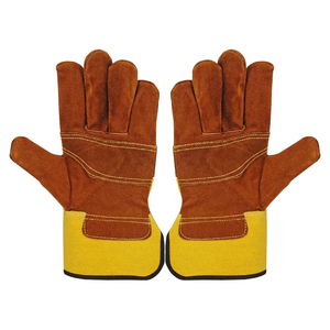 Premium Quality Cowhide Split Leather Working <b>Driver</b> <b>Gloves</b> Industrial Safety Hand Protection and Heavy Duty Gardening <b>Gloves</b> - Product Image 4
