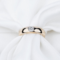 Anillo de Compromiso Certificado por IGI de 0.30 Quilates, Talla 6.5US para Hombre, 7.840 g, Oro Blanco de 18K, Diamante de Corte Brillante Redondo, Joyería de Lujo
