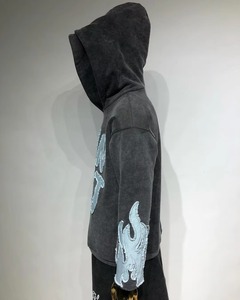 Urban Style Double Hood Hoodie Oversized Fit Premium Streetwear Hoodie Warm Cotton Winter Hoodie Men Women - Product Image 4