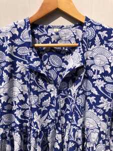 Vestido Midi Casual con Estampado Floral, Cuello Profundo con Cierre de Cordón, Silueta Holgada, Vestido Mini con Cintura Natural, Ropa de Dormir - Product Image 4