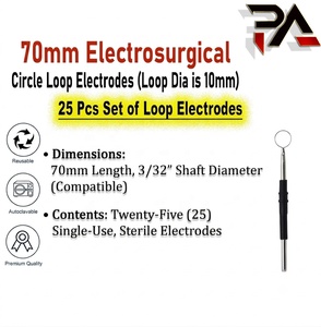 Electrodos Circulares de Diatermia ESU, Juego de 25 Piezas, Punta de Cauterización, CE - Product Image 1