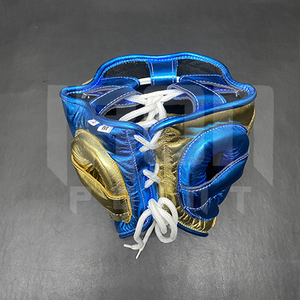 Protège-joues personnalisable de haute qualité « No Boxing No Life » en cuir de vachette avec poignées lacées et rembourrage épais à 4 couches pour l'entraînement - Product Image 4