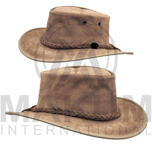 Sombreros de cuero genuino de vaca de alta calidad, diseño moderno, color personalizado, los más vendidos, nueva moda, sombrero vaquero de cuero, personalización. - Product Image 6