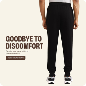 Best Quality Men's Plain Jogger Pants Black Color Gym Running Quick Dry Plain Regular Fit Anti Static Jogger <b>Trouser</b> Pants - Product Image 2