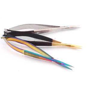 Prix bon marché sur les couleurs personnalisées Mini ciseaux à cils Ciseaux à ressort en acier inoxydable pour sourcils et cils Pointe pointue - Product Image 6