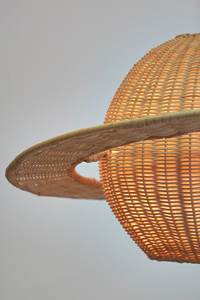 Cosmic Ring Straw Pendant <b>Light</b> Cover Saturn Silhouette Rattan Lampshade Creative Astronomy Ceiling <b>Chandelier</b> - Product Image 2