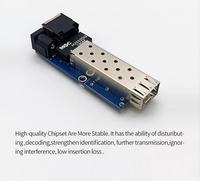 Konverter Fiber SFP Jarak Jauh YUNVO 10/100/1000M PCBA Ukuran Kecil Mini Media Converter Board dengan 1 Slot SFP untuk FTTH & CCTV