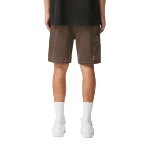 Nouveauté 2026 : Short cargo en jean vintage ample pour homme, 100 % coton lavable, personnalisable avec logo OEM/ODM, vente en gros, le plus vendu - Product Image 3