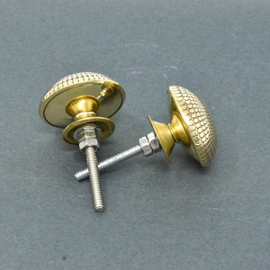 Pomo de Gabinete de Metal de Diseño, Grabado, Acabado Dorado Antiguo, Tirador Decorativo para Cajones, para Restauración de Muebles - Product Image 4