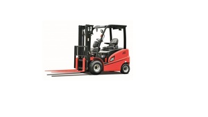 Nouveau chariot élévateur électrique de 3 tonnes avec roues en caoutchouc, transpalette de entrepôt, chariot élévateur à batterie pour la manutention en intérieur - Product Image 1