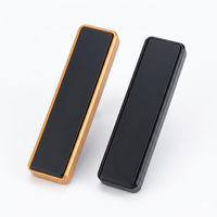 Briquet électrique USB rechargeable fin en métal, coupe-vent, sans flamme, portable, prix usine