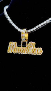 ที่มีสไตล์สุดพิเศษจี้เพชรโมอิสชุบทองสีเหลือง14KT สำหรับผู้ชายเพิ่มความชัดเจนให้กับงานปาร์ตี้ฮิปฮอป - Product Image 4