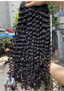 Extensiones de cabello Remy vietnamita de la mejor calidad 100%, máquina de rizos profundos, paquetes de cabello humano de trama - Product Image 2