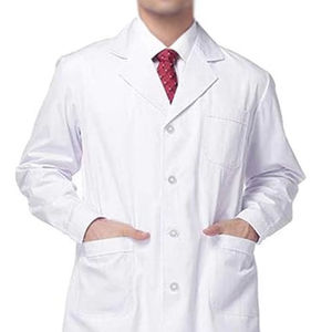 En gros TRENDS CLASSIQUES Blouse de laboratoire médicale à bords en tissu, uniforme hospitalier, en coton, polyester et toile, respirante, détection des aiguilles - Product Image 3