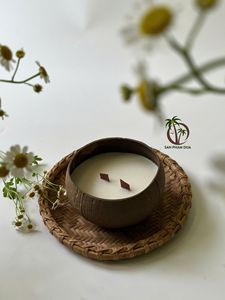 Fabricant de bougies en coquille de noix de coco naturelle au Vietnam, bougies d'aromathérapie saines, écologiques et abordables - Product Image 4