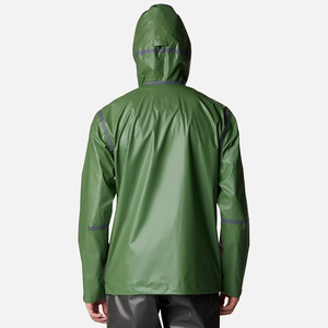 VANEK INTERNATIONAL Unisex Color Blocking <b>Racer</b> <b>Jacket</b> Zipper Front Waterproof Windproof Breathable Sporty Hooded Fleece Quilted - Product Image 3
