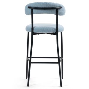 Housse en tissu Teddy pour 26 tabourets de bar à hauteur de comptoir, base avec revêtement en poudre noire, repose-pieds pour îlot de cuisine, base avec revêtement en poudre noire - Product Image 6