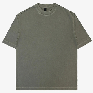 Camiseta de Verano para Hombre, Camiseta Lavada de Manga Corta, Camisetas Personalizadas, Camiseta de Algodón Orgánico, Camiseta Oversize para Hombre - Product Image 1