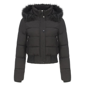 เสื้อแจ็คเก็ตพัฟเฟอร์สำหรับผู้หญิงเนื้อผ้านุ่มพิเศษสำหรับฤดูหนาว บุด้วยใยฝ้ายอุ่นสบาย แฟชั่นสตรีท ระบายอากาศได้ดี ผ้าแคนวาส - Product Image 2