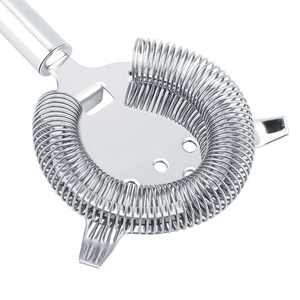 Colador de Cócteles Hawthorn Prong de Acero Inoxidable, Ecológico, Profesional, Moderno y Clásico, con Logotipo Personalizado Bold Blossom - Product Image 6